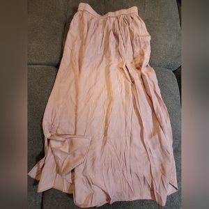 Dusty pink ankle length skirt in size small.